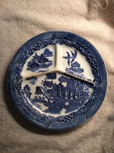 Willow plate, our daily china
