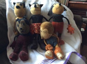 Group of Aesop Fable Dolls