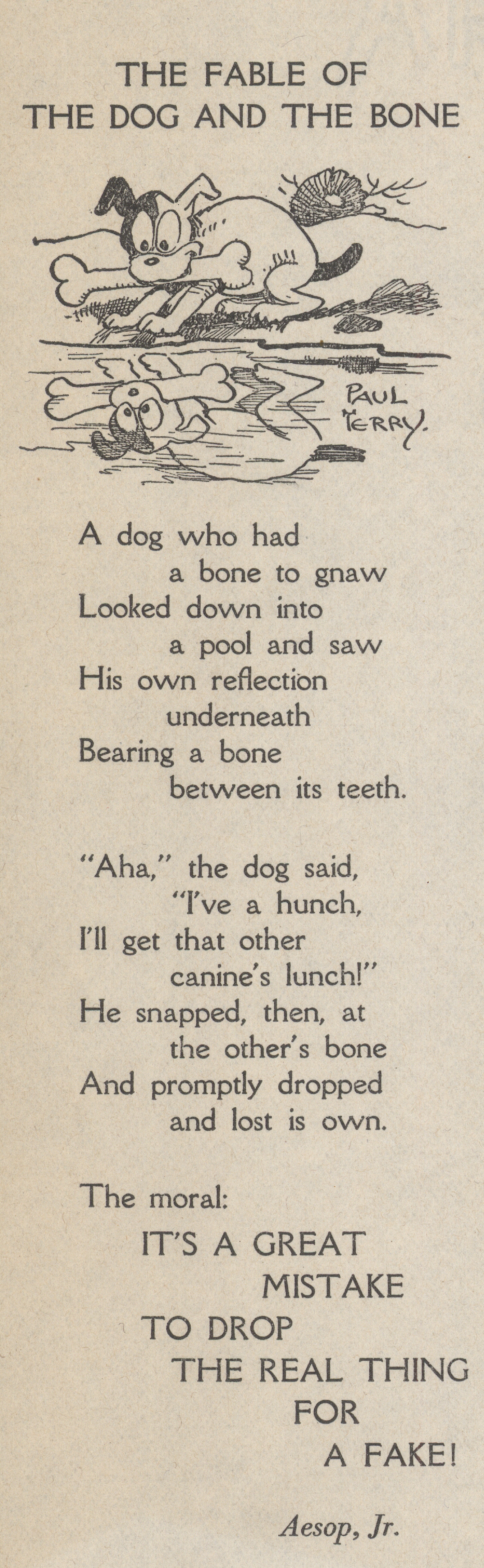 aesop fable stationary one