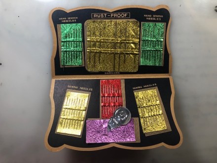 space ship needlebook inside