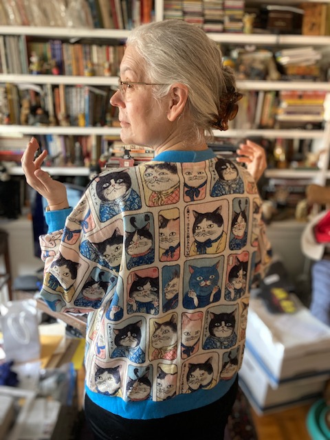 Ukiyo-e Cardigan | Pam's Pictorama